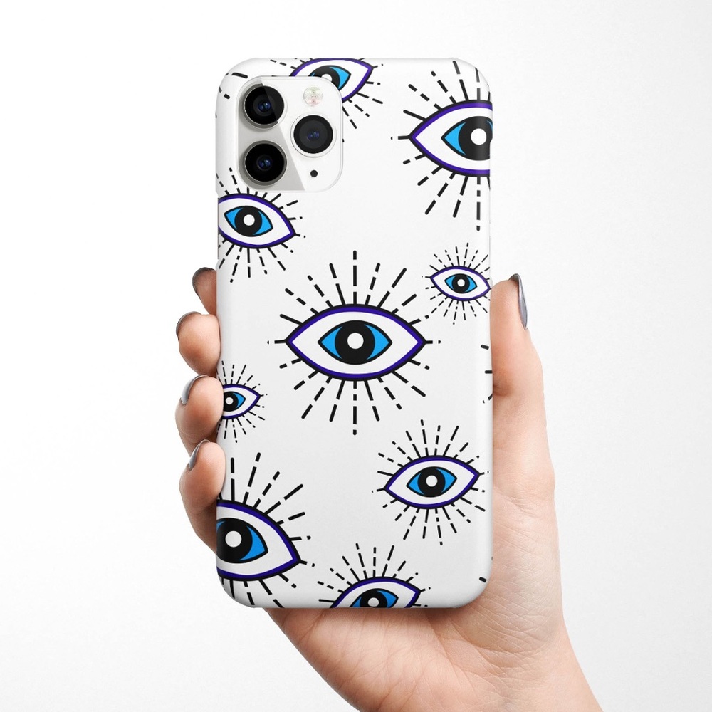Blue Evil Eye iPhone 16 Pro Max + MagSafe Phone Case